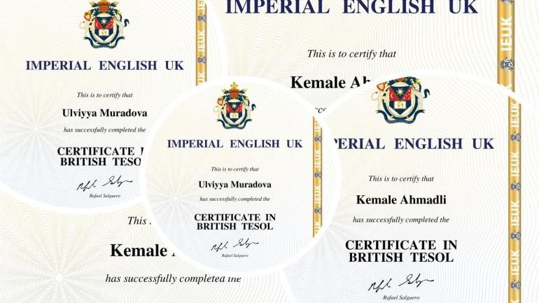 " TESOL " təlimi – 1 müdavimləri